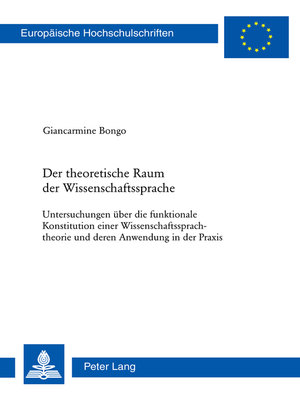 cover image of Der theoretische Raum der Wissenschaftssprache